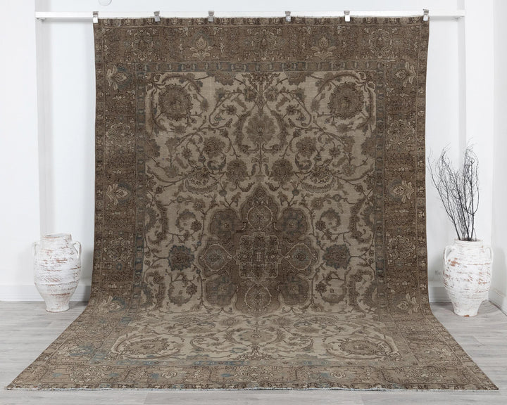 Multicolor Turkish Oushak Rug 8' 1" x 11' 2" Hand-Knotted | No. VR37235