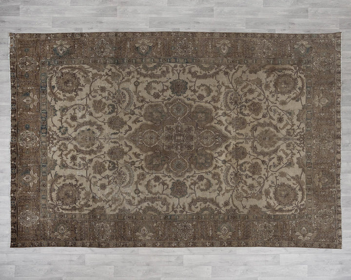 Multicolor Turkish Oushak Rug 8' 1" x 11' 2" Hand-Knotted | No. VR37235