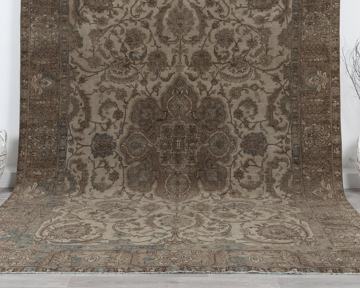 Multicolor Turkish Oushak Rug 8' 1" x 11' 2" Hand-Knotted | No. VR37235
