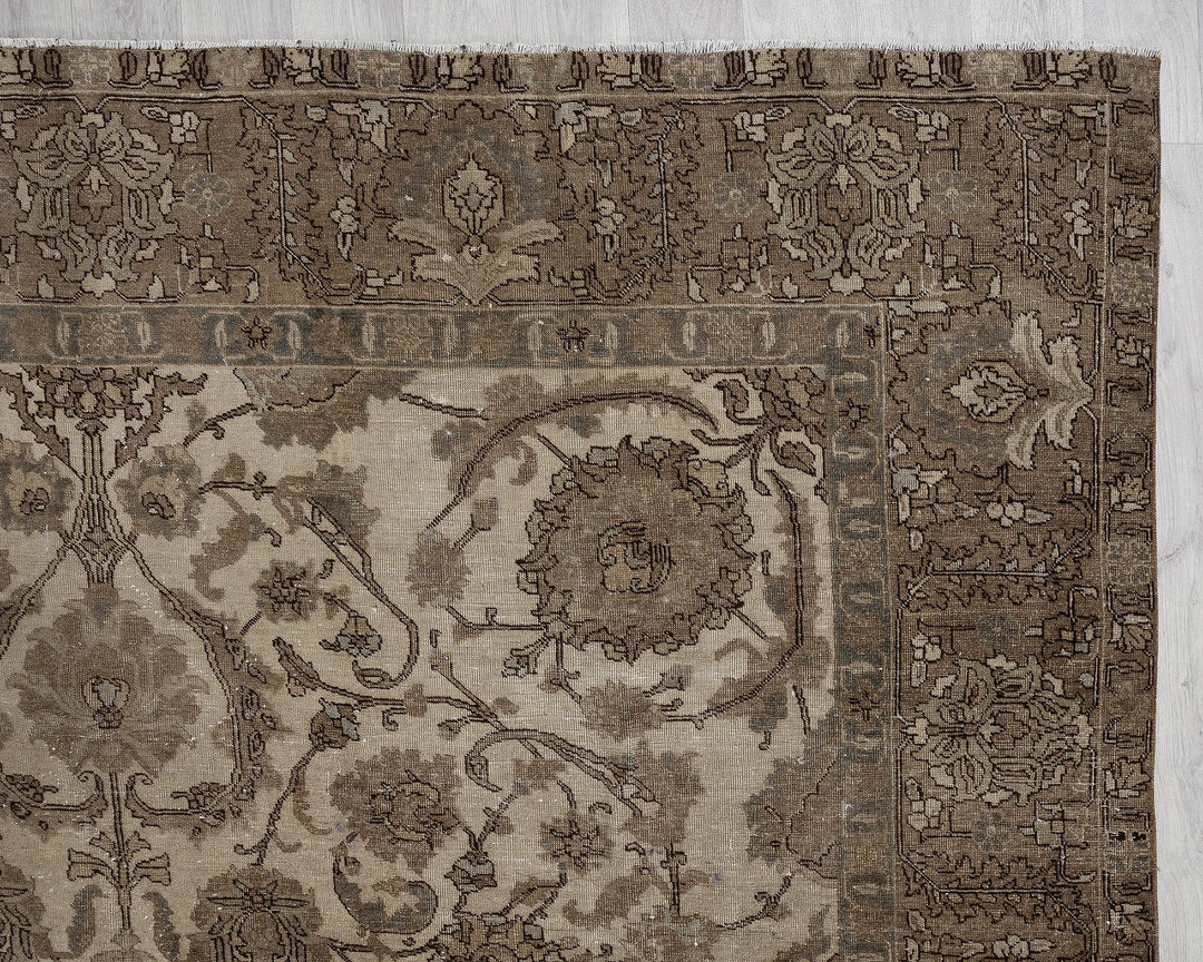 Multicolor Turkish Oushak Rug 8' 1" x 11' 2" Hand-Knotted | No. VR37235