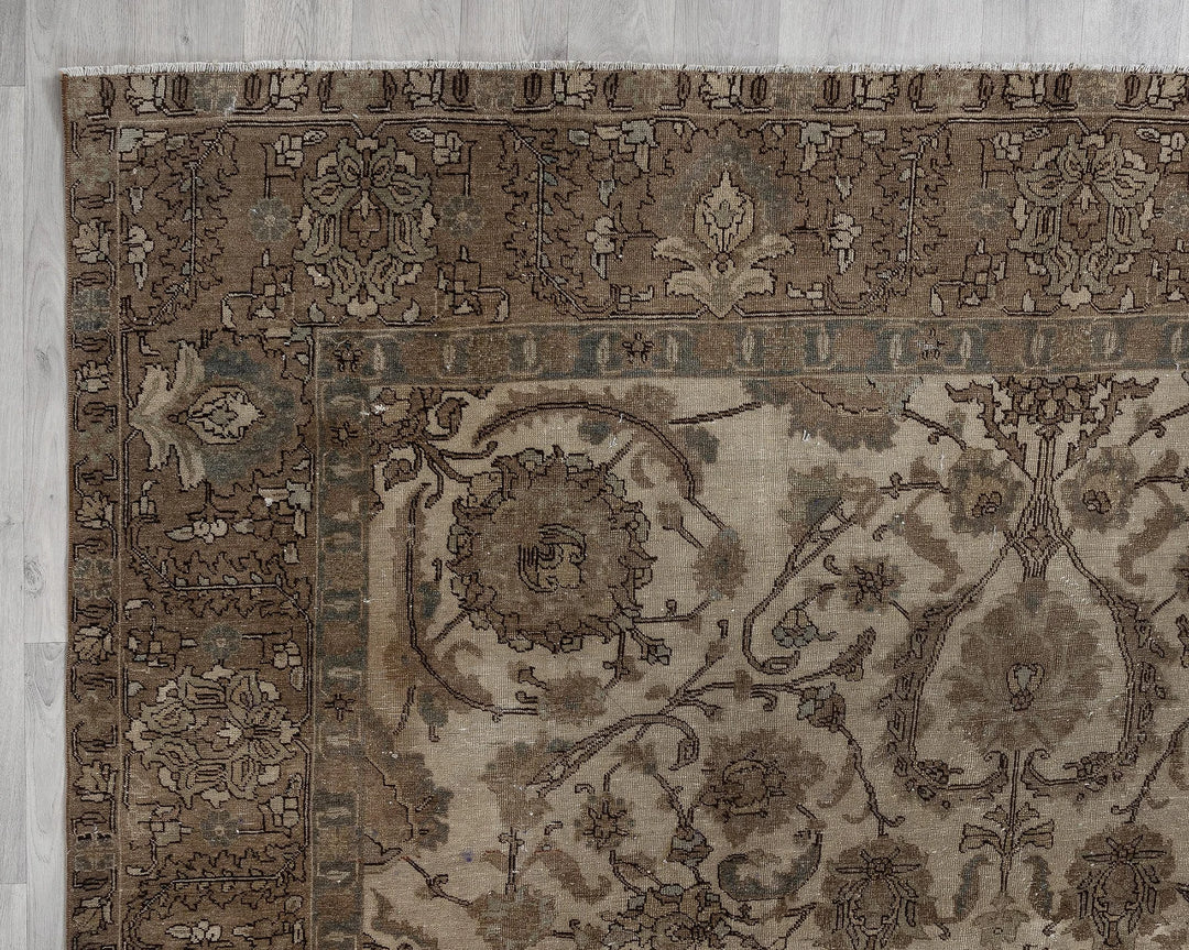 Multicolor Turkish Oushak Rug 8' 1" x 11' 2" Hand-Knotted | No. VR37235