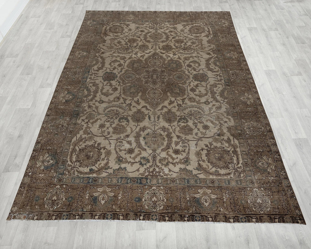 Multicolor Turkish Oushak Rug 8' 1" x 11' 2" Hand-Knotted | No. VR37235