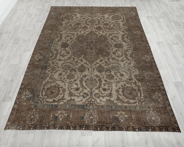 Multicolor Turkish Oushak Rug 8' 1" x 11' 2" Hand-Knotted | No. VR37235