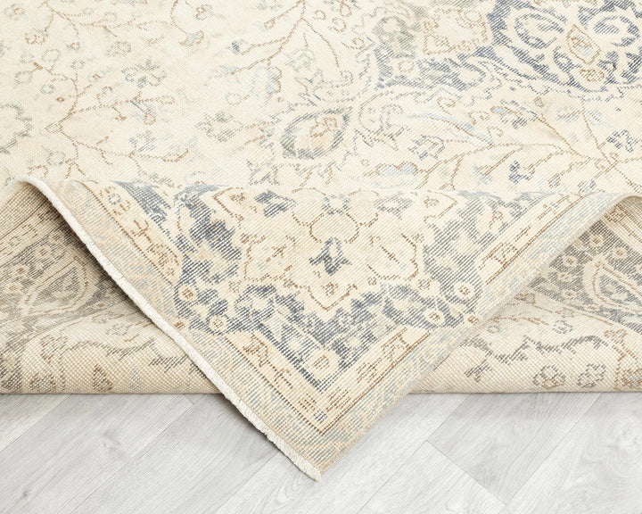 Multicolor Turkish Oushak Rug 6'3" x 9'10" Hand-Knotted | No. VR37251
