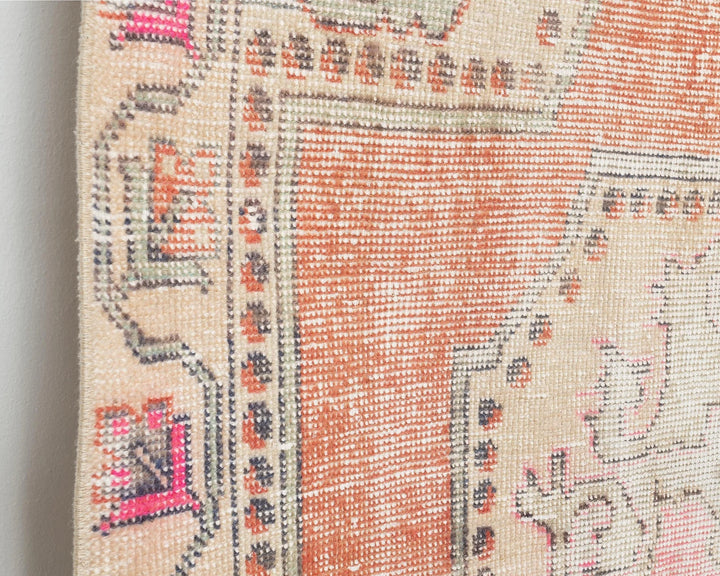 Beige Turkish Oushak Rug 4' 3" x 7' 9" Hand-Knotted | No. VR37450