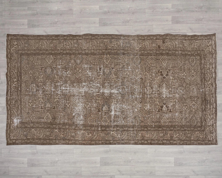 Multicolor Turkish Oushak Rug 5' 3" x 9' 5" Hand-Knotted | No. VR37451