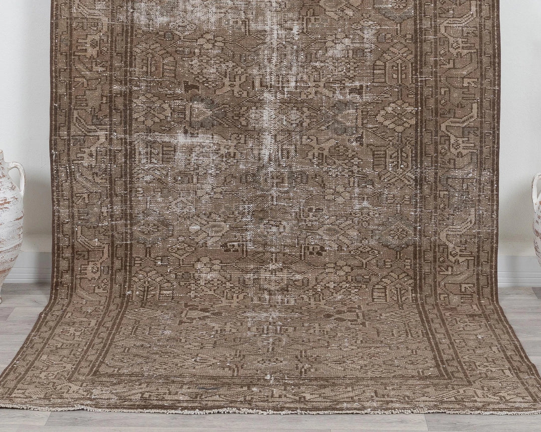 Multicolor Turkish Oushak Rug 5' 3" x 9' 5" Hand-Knotted | No. VR37451