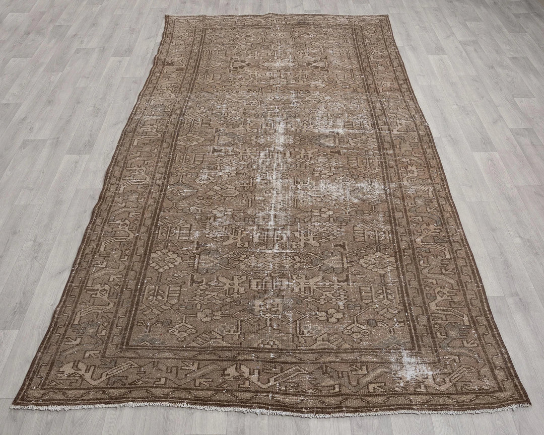 Multicolor Turkish Oushak Rug 5' 3" x 9' 5" Hand-Knotted | No. VR37451