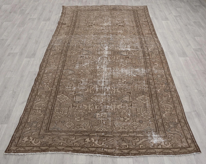 Multicolor Turkish Oushak Rug 5' 3" x 9' 5" Hand-Knotted | No. VR37451