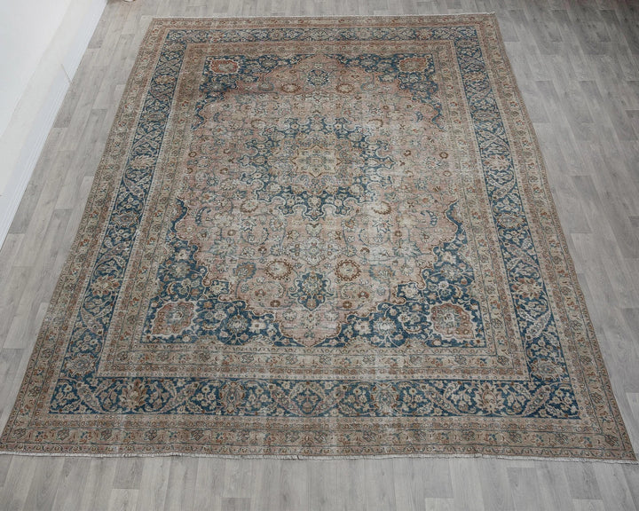 Multicolor Turkish Oushak Rug 9' 6" x 12' 2" Hand-Knotted view 9