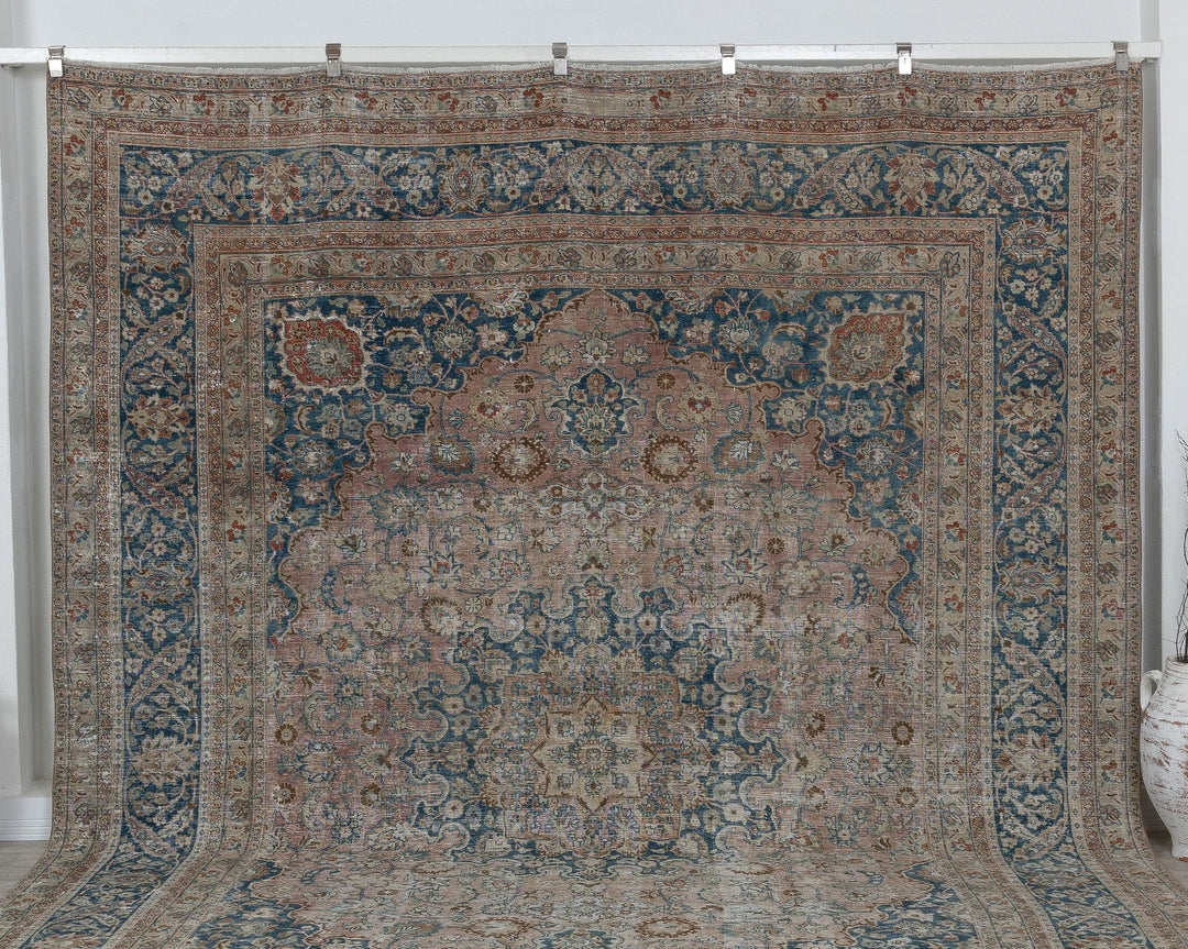 Multicolor Turkish Oushak Rug 9' 6" x 12' 2" Hand-Knotted view