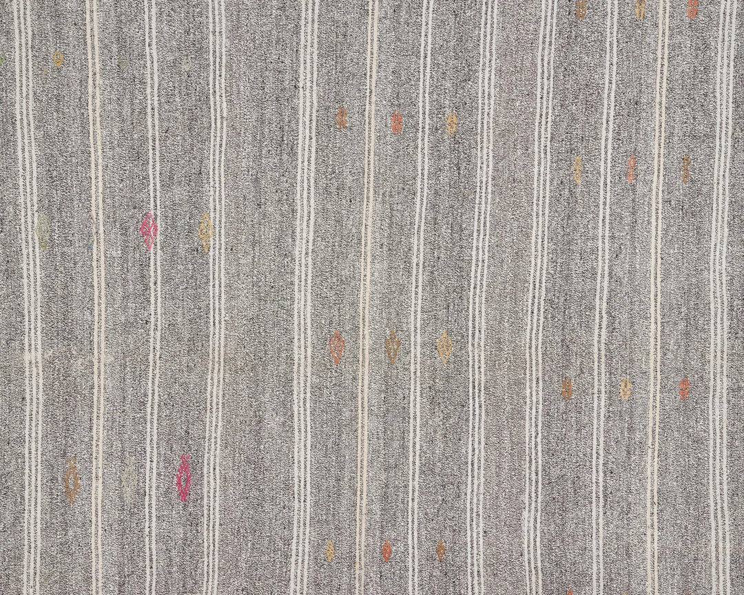 Gray Kilim Rug 7' 1" x 8' 4" | No. VR37535