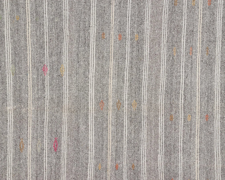 Gray Kilim Rug 7' 1" x 8' 4" | No. VR37535