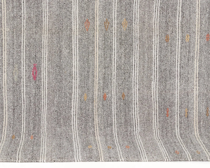 Gray Kilim Rug 7' 1" x 8' 4" | No. VR37535
