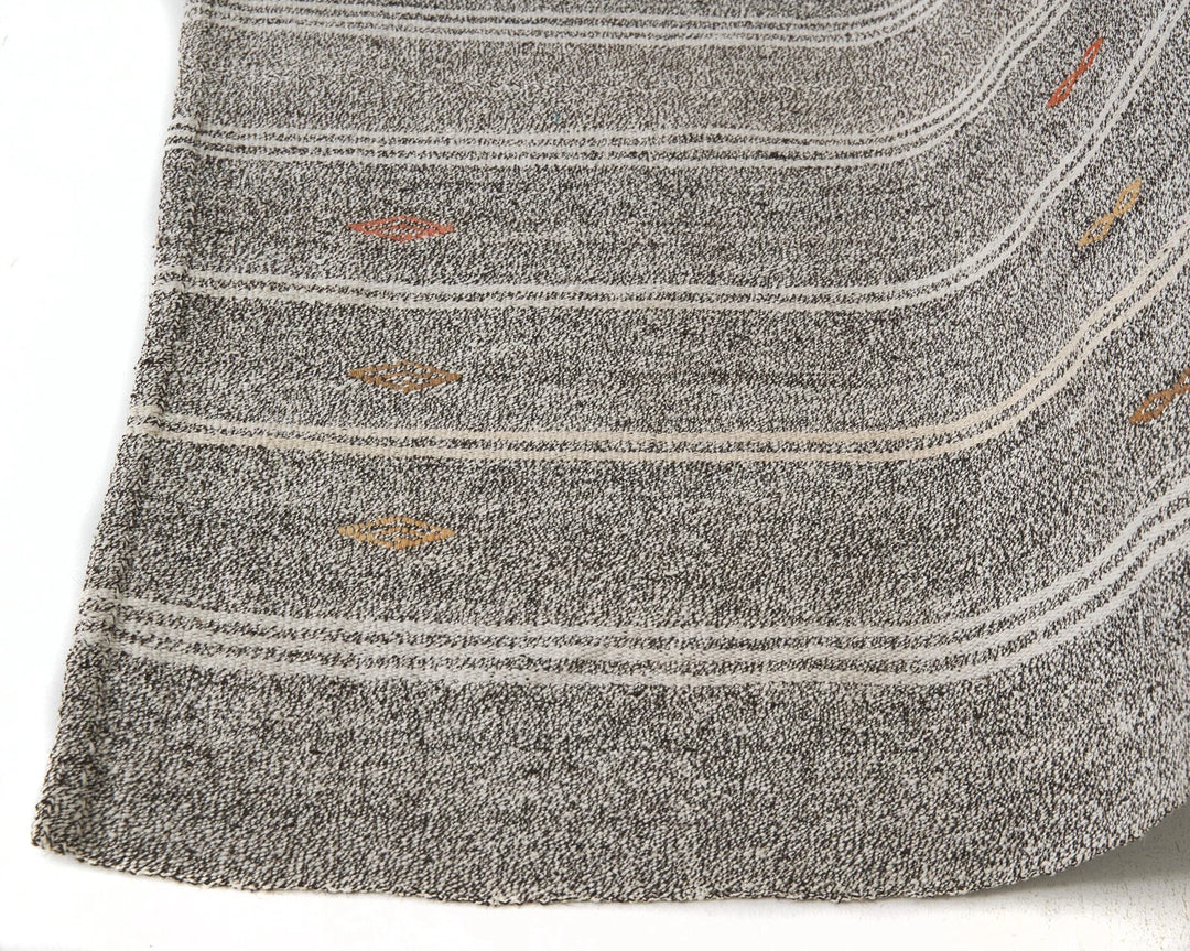 Gray Kilim Rug 7' 1" x 8' 4" | No. VR37535