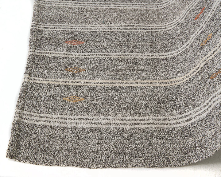 Gray Kilim Rug 7' 1" x 8' 4" | No. VR37535