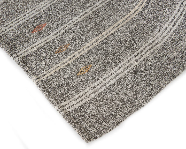 Gray Kilim Rug 7' 1" x 8' 4" | No. VR37535