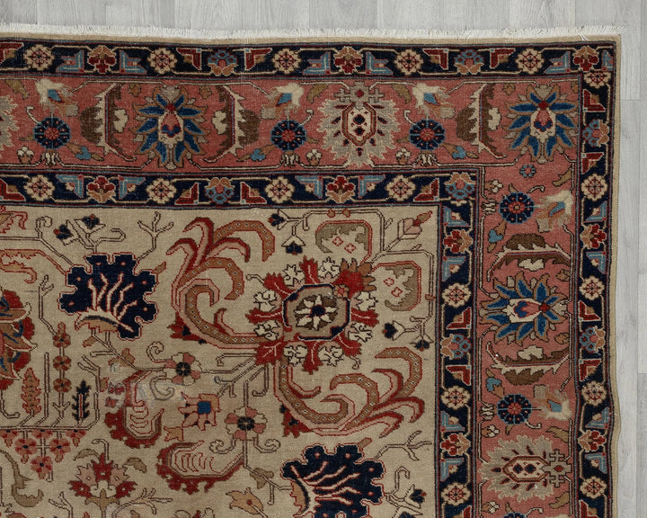Multicolor Turkish Oushak Rug 8' x 11' Hand-Knotted pattern
