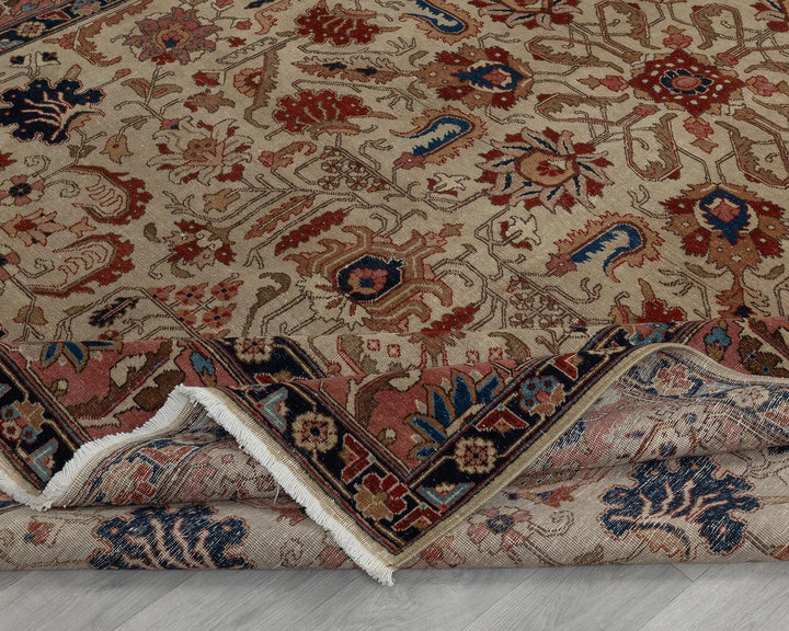 Multicolor Turkish Oushak Rug 8' x 11' Hand-Knotted field