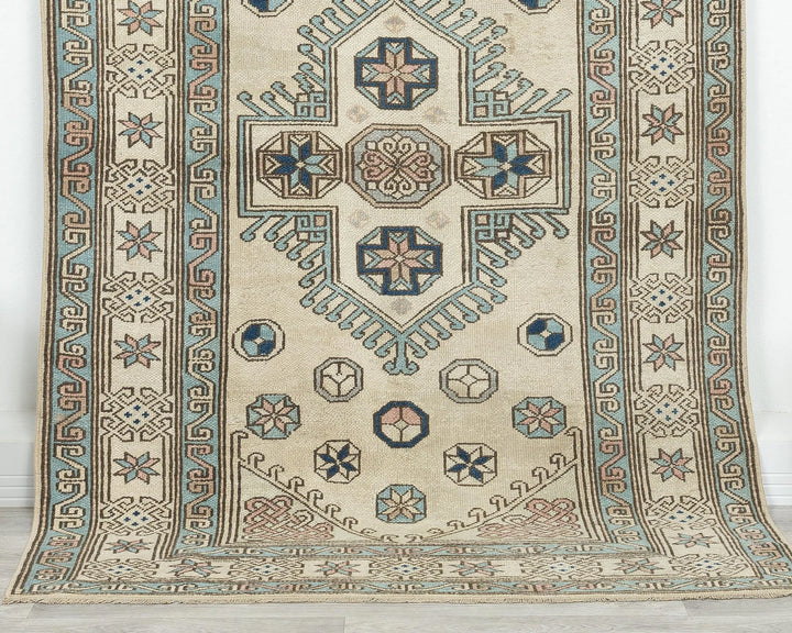 Multicolor Turkish Oushak Rug 6' 3" x 4' 2" Hand-Knotted | No. VR37768