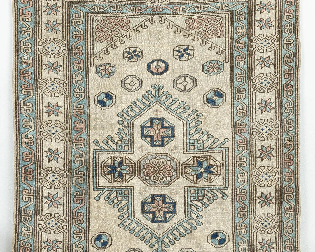 Multicolor Turkish Oushak Rug 6' 3" x 4' 2" Hand-Knotted | No. VR37768