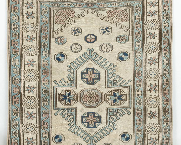 Multicolor Turkish Oushak Rug 6' 3" x 4' 2" Hand-Knotted | No. VR37768