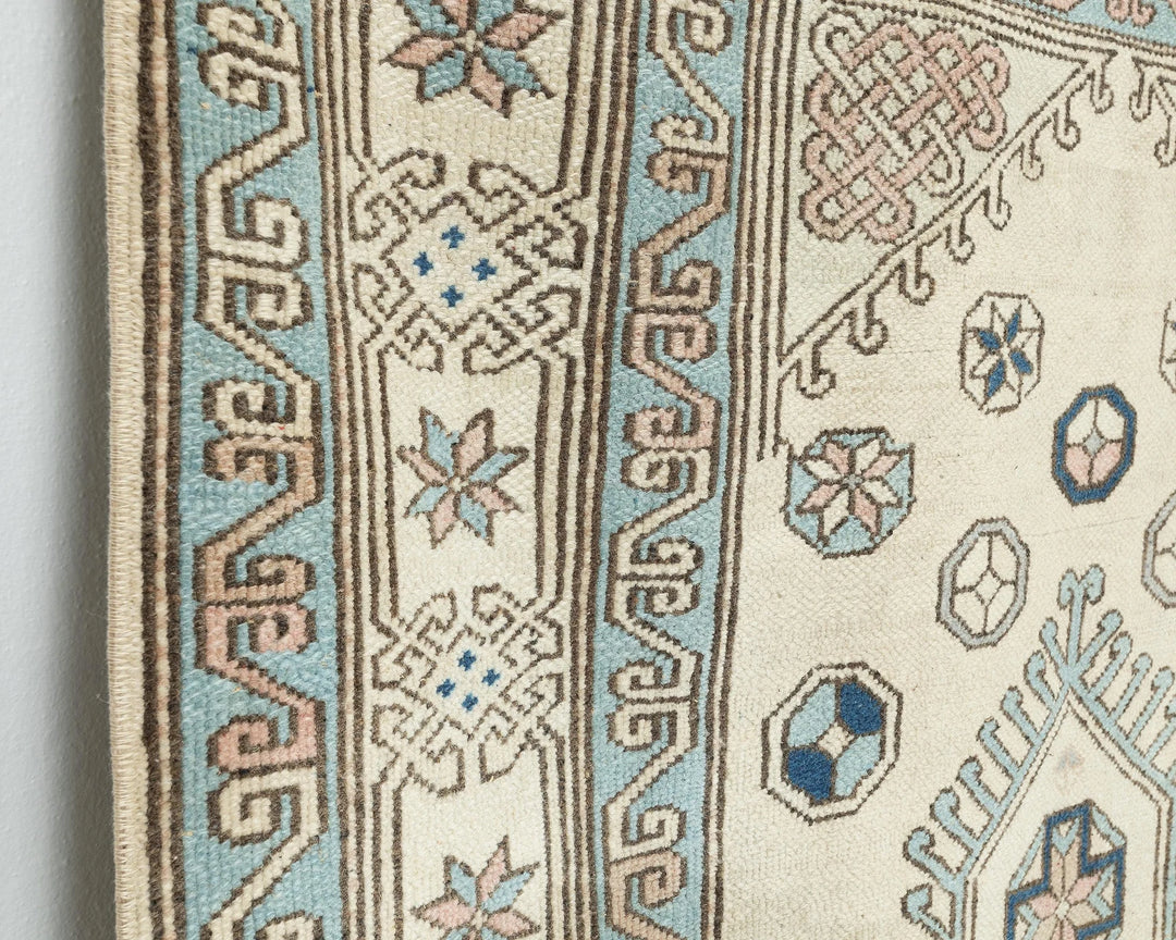 Multicolor Turkish Oushak Rug 6' 3" x 4' 2" Hand-Knotted | No. VR37768