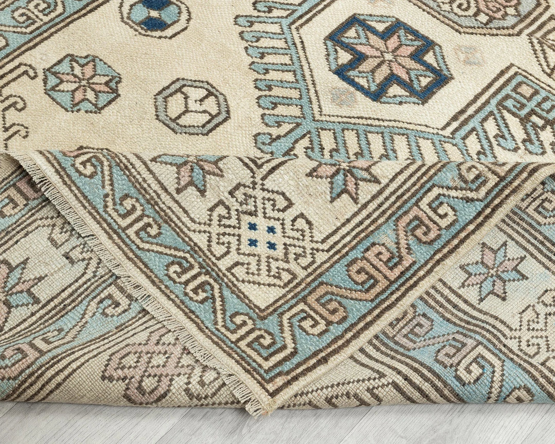 Multicolor Turkish Oushak Rug 6' 3" x 4' 2" Hand-Knotted | No. VR37768