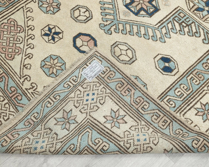 Multicolor Turkish Oushak Rug 6' 3" x 4' 2" Hand-Knotted | No. VR37768