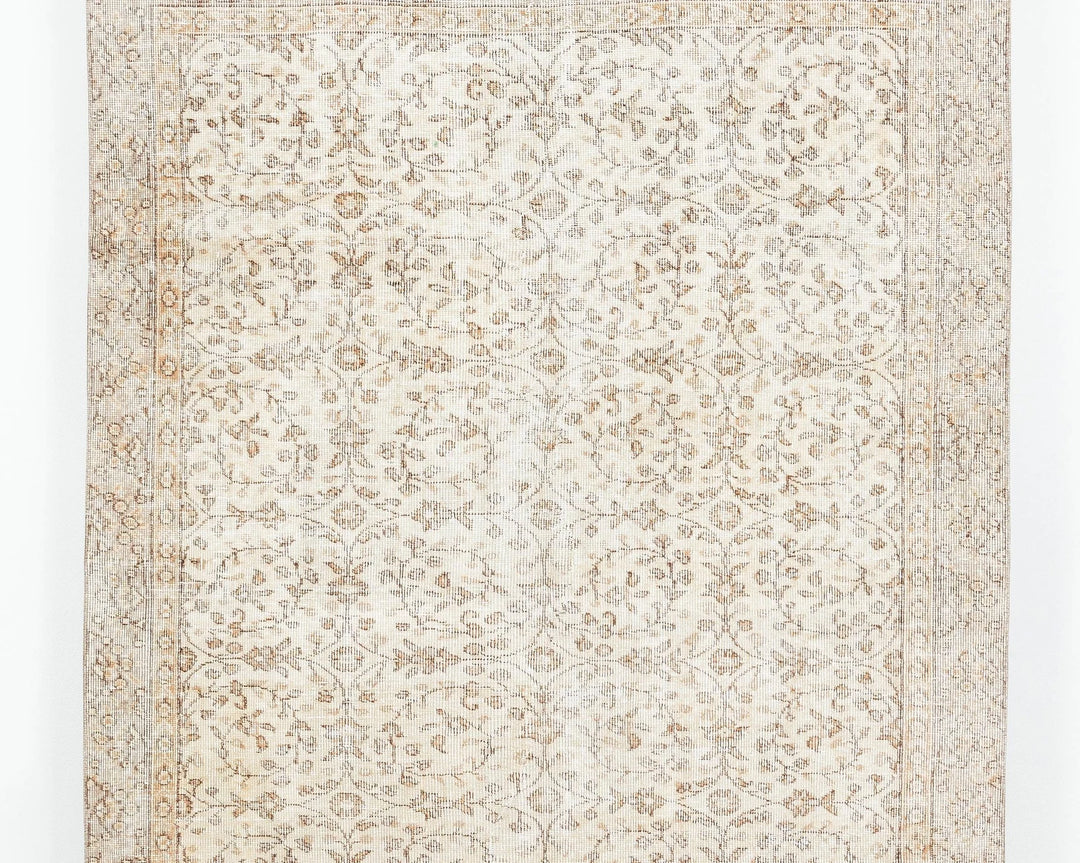 Beige Turkish Oushak Rug 5' x 7' 4" Hand-Knotted view