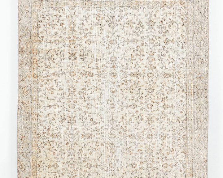 Beige Turkish Oushak Rug 5' x 7' 4" Hand-Knotted view