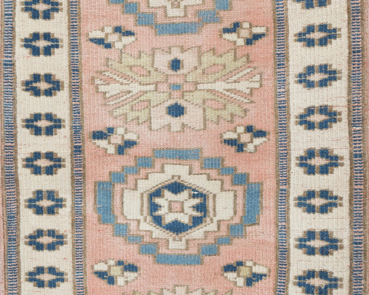 Multicolor Turkish Oushak Rug 2'5" x 11'7" Hand-Knotted | No. VR37785