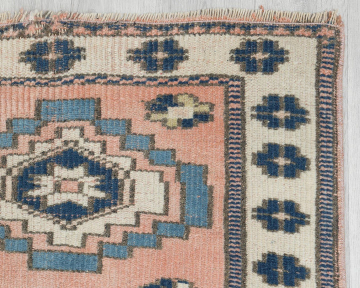 Multicolor Turkish Oushak Rug 2'5" x 11'7" Hand-Knotted | No. VR37785