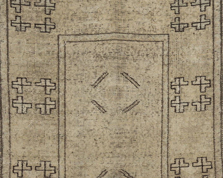 Multicolor Turkish Oushak Rug 2'7" x 9' Hand-Knotted | No. VR37849