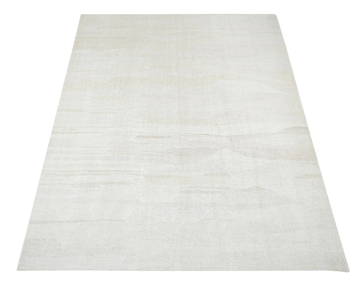 White Turkish Kilim Rug 9' 10" x 12' 1" Flat-Weave | No. VR37923