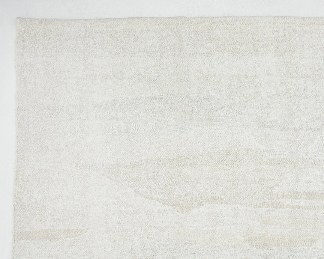White Turkish Kilim Rug 9' 10" x 12' 1" Flat-Weave | No. VR37923
