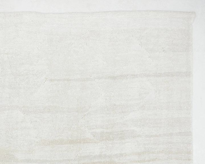White Turkish Kilim Rug 9' 10" x 12' 1" Flat-Weave | No. VR37923