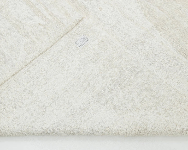 White Turkish Kilim Rug 9' 10" x 12' 1" Flat-Weave | No. VR37923