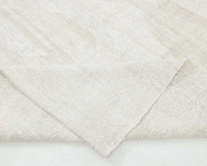 White Turkish Kilim Rug 9' 10" x 12' 1" Flat-Weave | No. VR37923
