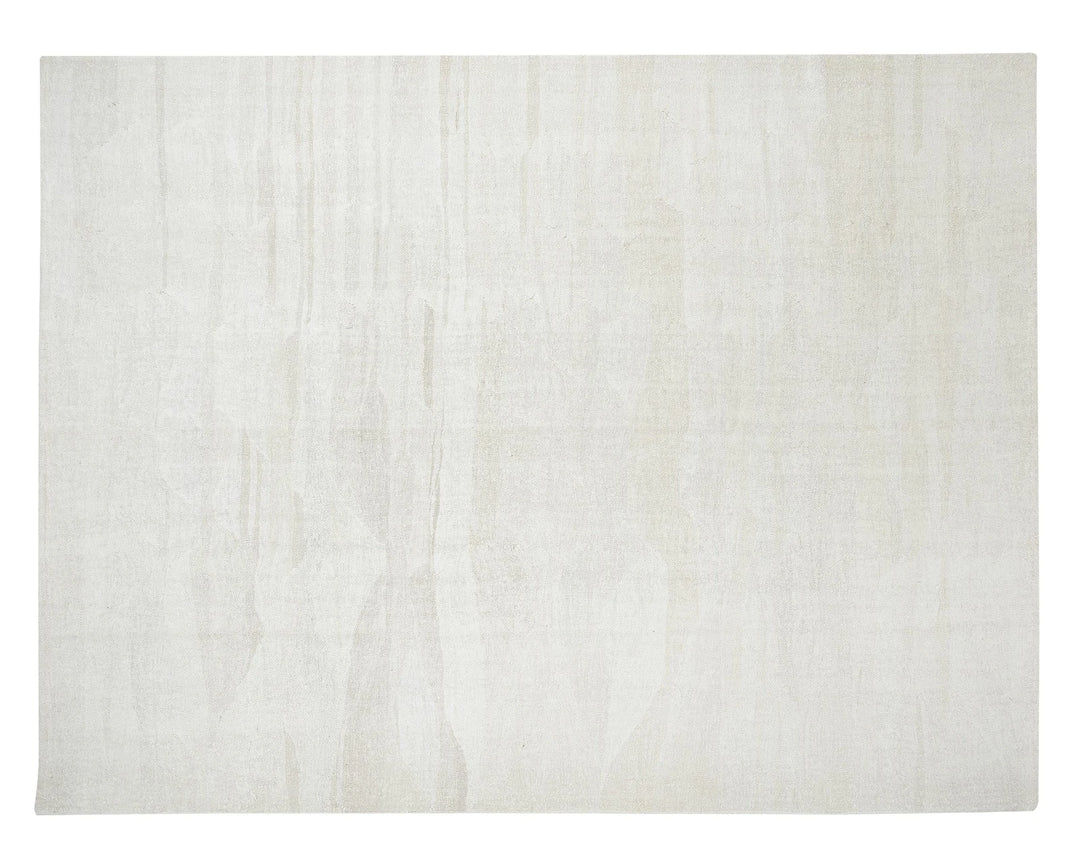 White Turkish Kilim Rug 9' 10" x 12' 1" Flat-Weave | No. VR37923