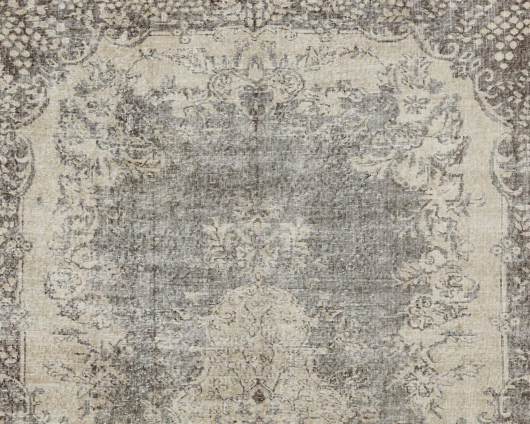 Multicolor Turkish Oushak Rug 6'9" x 10'2" Hand-Knotted | No. VR37941