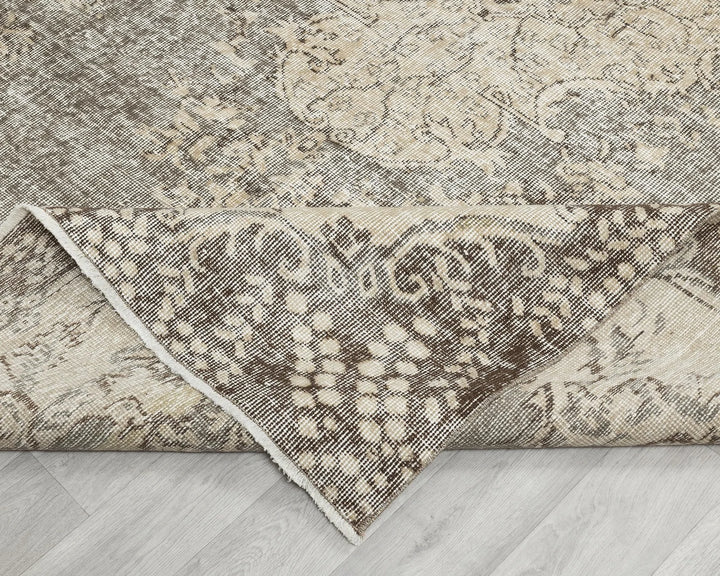 Multicolor Turkish Oushak Rug 6'9" x 10'2" Hand-Knotted | No. VR37941