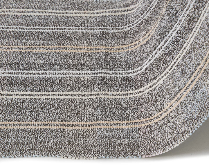 Gray Kilim Rug 4' 7" x 9' 4" | No. VR38029
