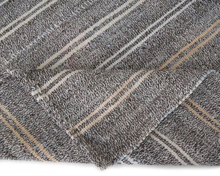 Gray Kilim Rug 4' 7" x 9' 4" | No. VR38029