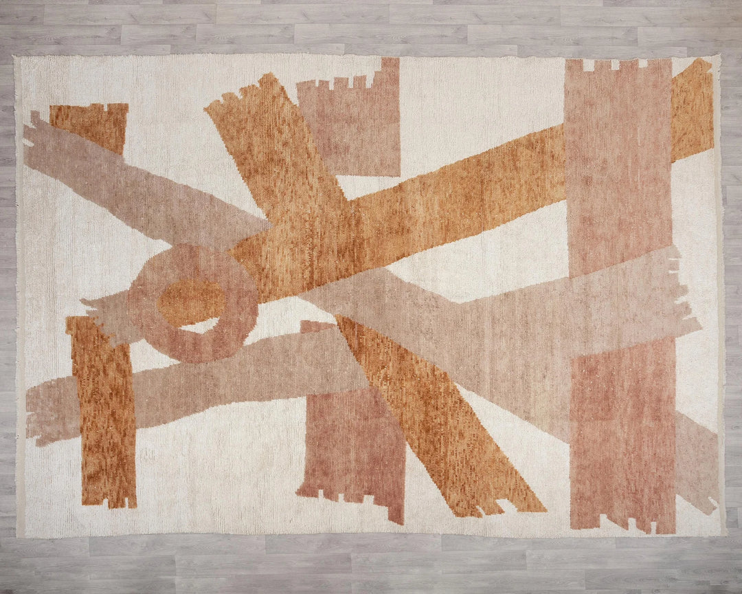 Multicolor Turkish Vintage Rug 9' 6" x 12' 10" Hand-Knotted | No. VR38149