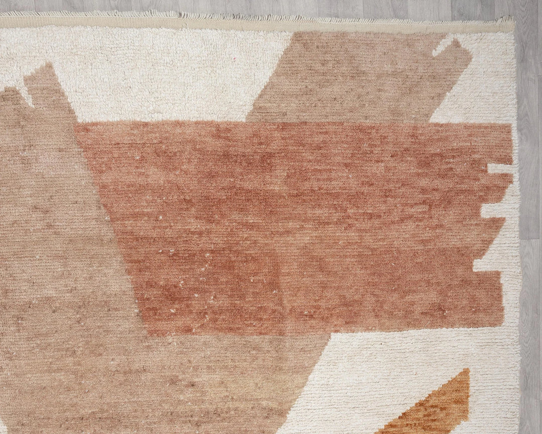 Multicolor Turkish Vintage Rug 9' 6" x 12' 10" Hand-Knotted | No. VR38149