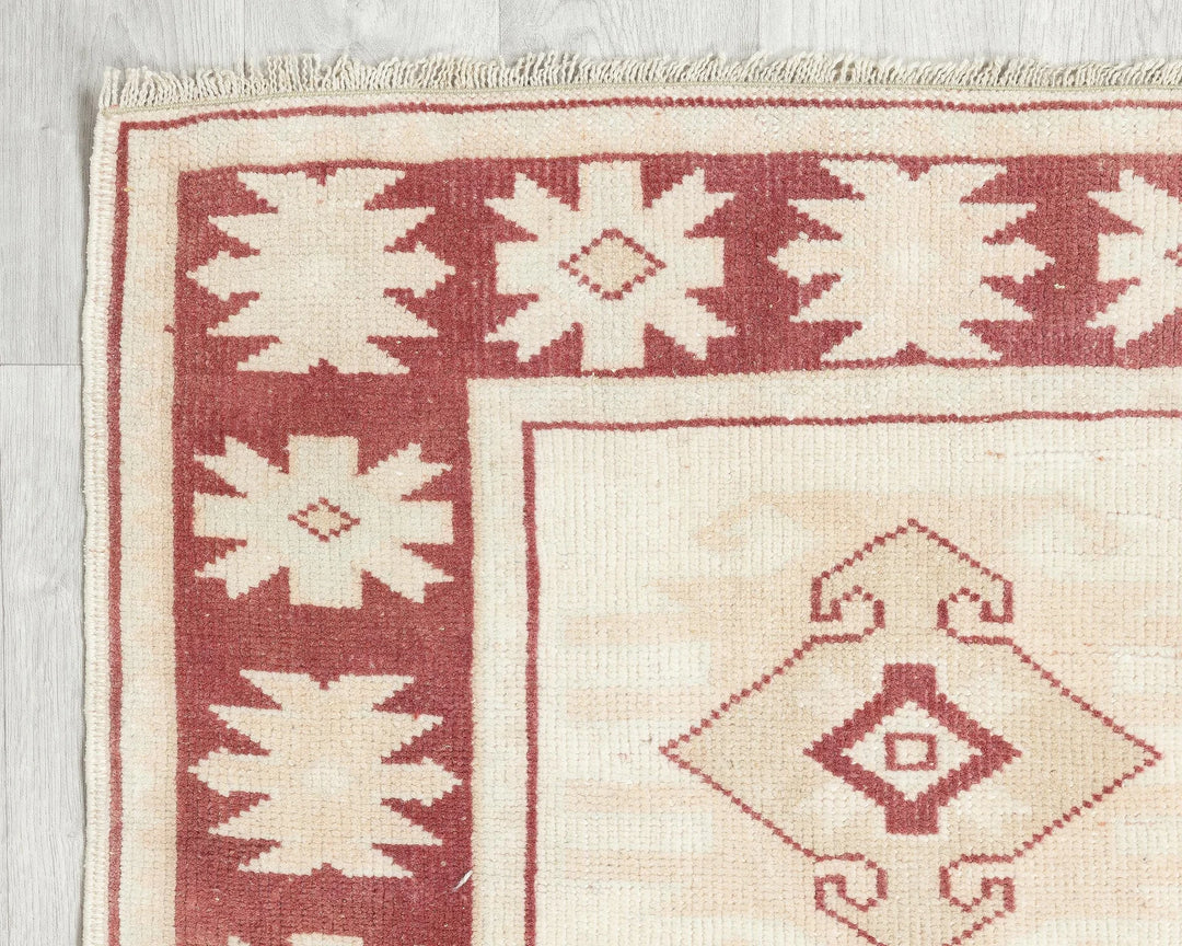 Multicolor Turkish Oushak Rug 2'10" x 3'11" Hand-Knotted | No. VR38268