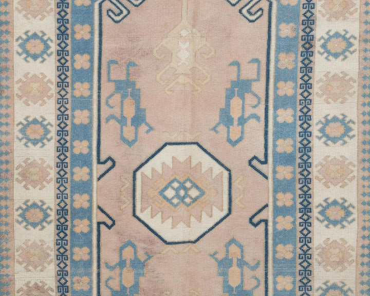 Multicolor Turkish Oushak Rug 4' 8" x 7' 3" Hand-Knotted | No. VR38460