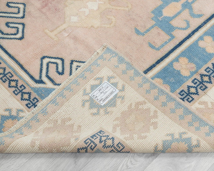 Multicolor Turkish Oushak Rug 4' 8" x 7' 3" Hand-Knotted | No. VR38460