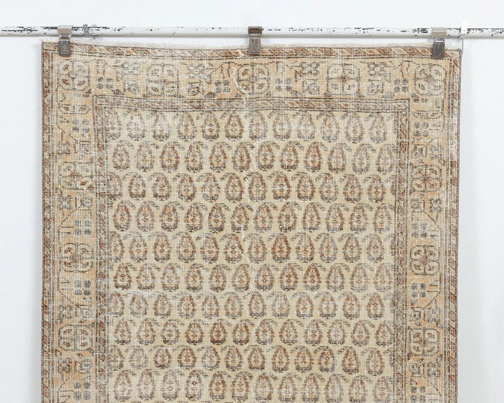 Beige Oushak Rug 3' 9" x 6' 9" | No. VR38507